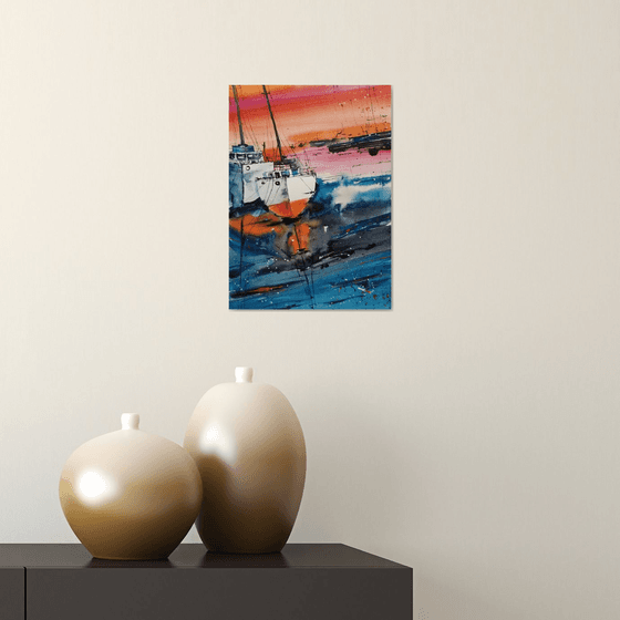 Boat painting