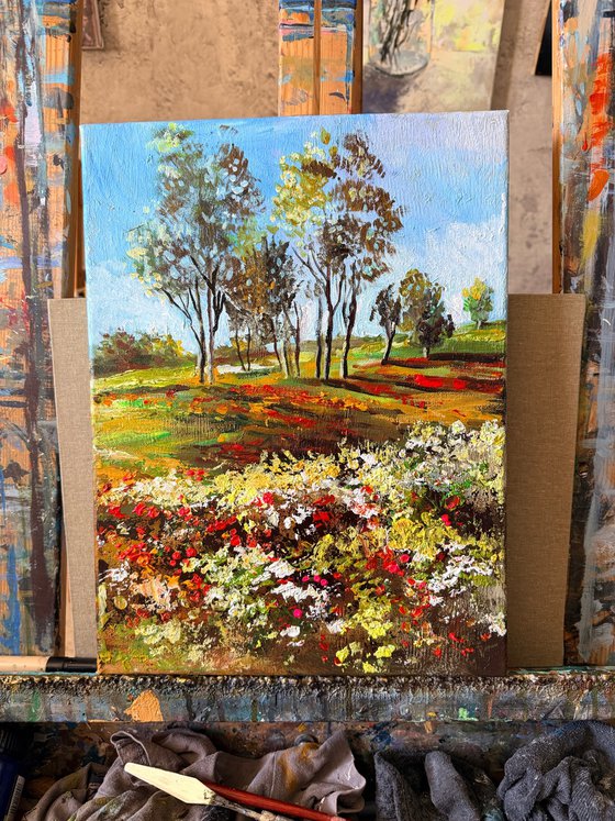 Field of Scarlet Blossoms