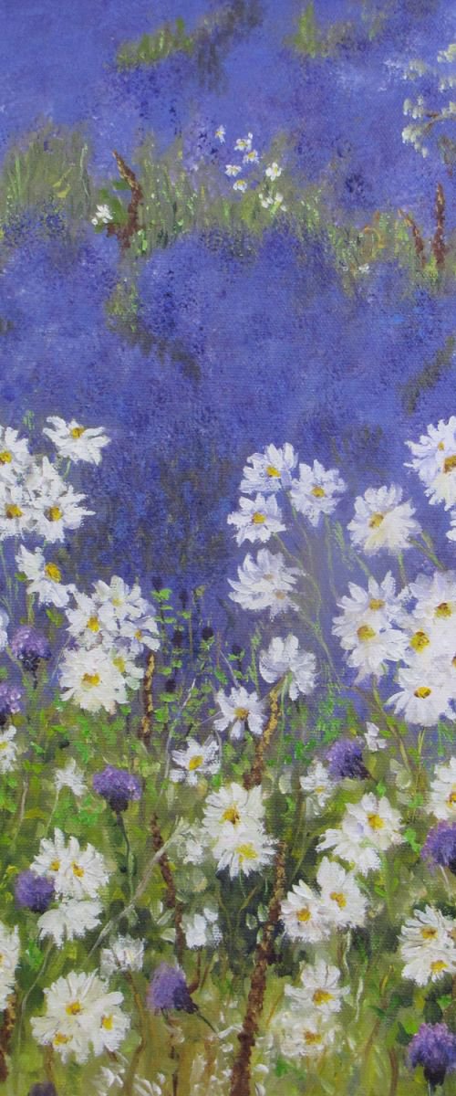 Daises and Lavender by Christine Gaut