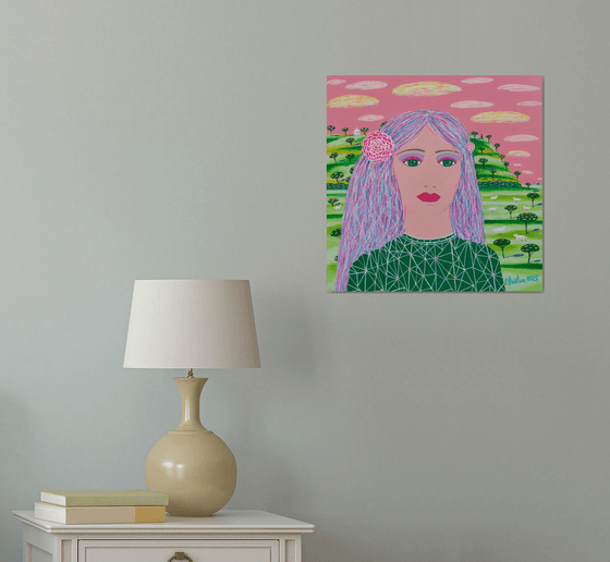 Girl Who Lived In Pastel Sky
