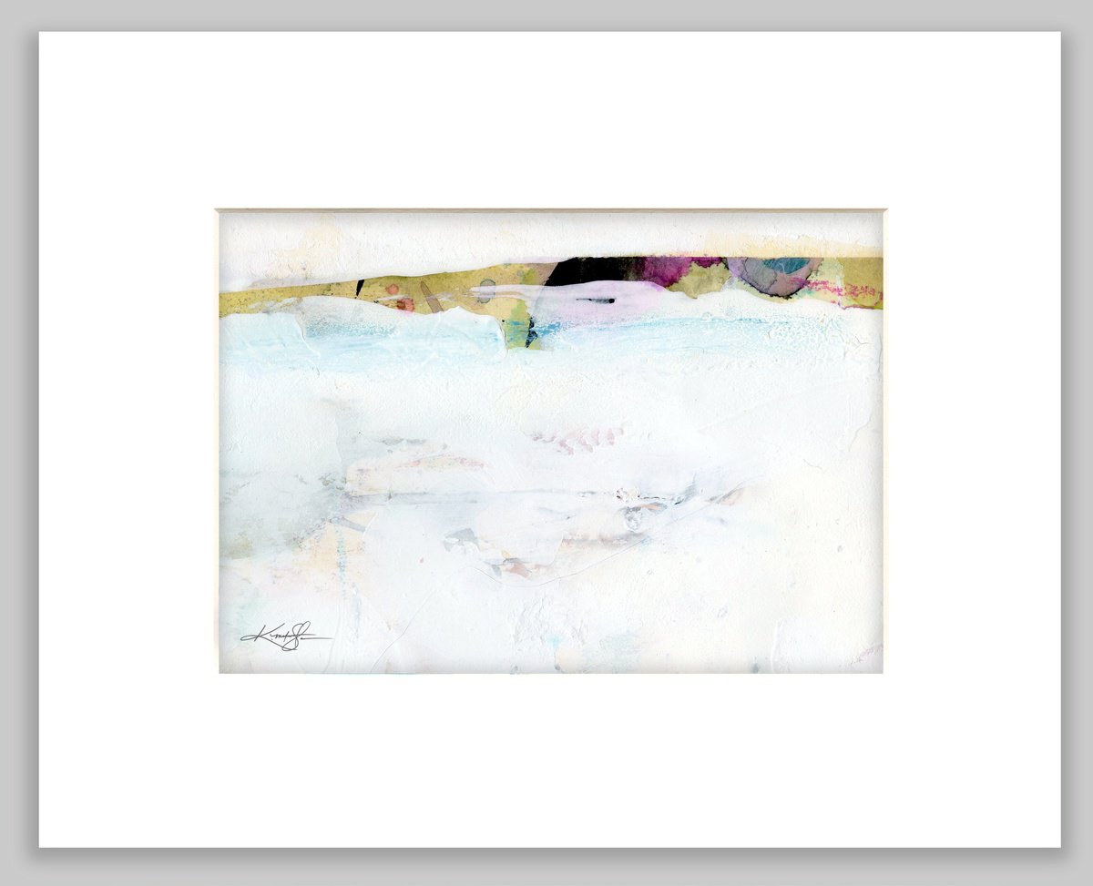 Abstract landscape. Seascape painting, serene art, in 8x10 inch mat by Kathy online Morton Stanion - Serenity Walk 9