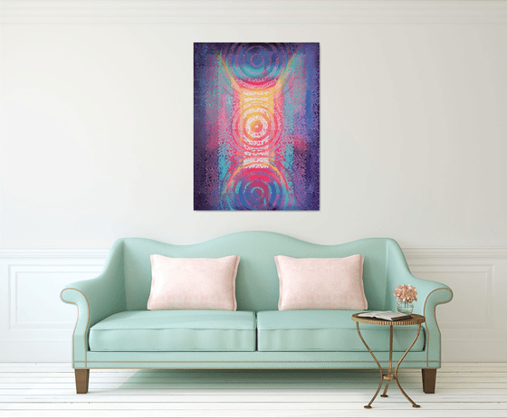 Metapattern: Neon wave #1 XL
