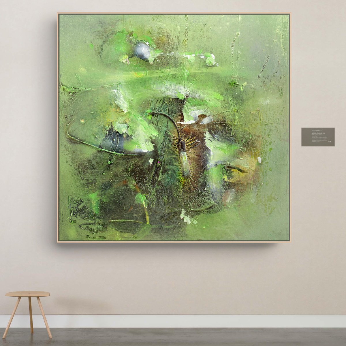 Organic Abstract Painting By Adriano Ribeiro, 28 X 28, Terra, Original Artwork