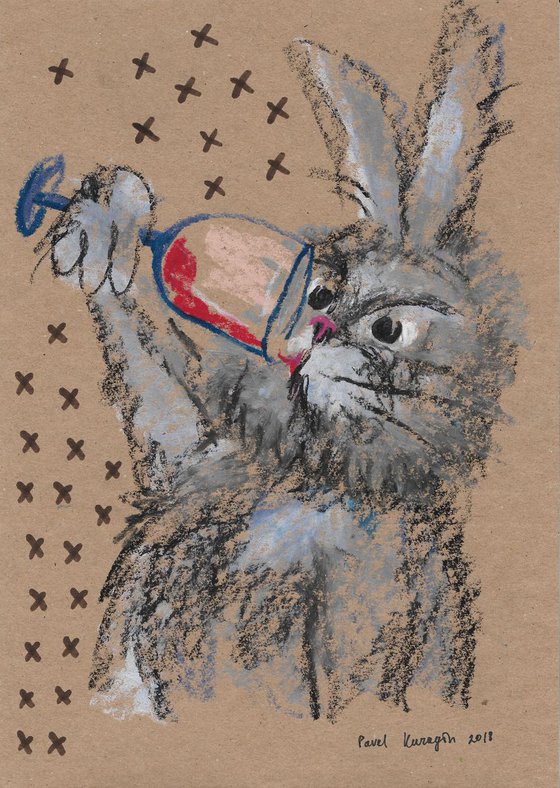 Drinking hare