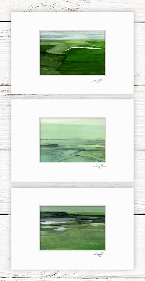 Journey Collection 6 - 3 Landscape Paintings by Kathy Morton Stanion by Kathy Morton Stanion