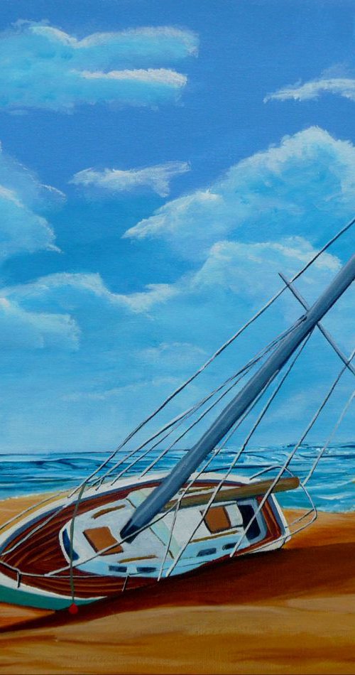 Blown Ashore by Dunphy Fine Art