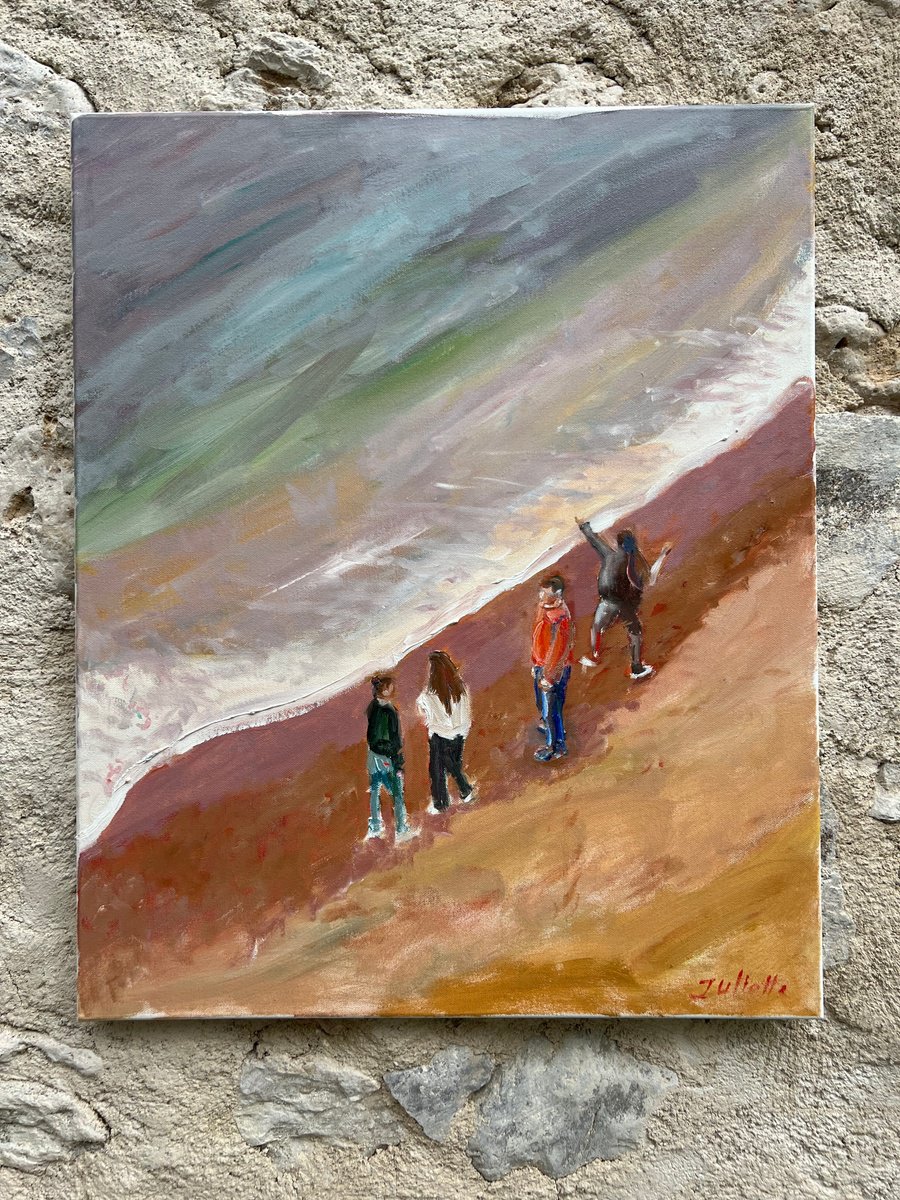 On the sea shore by Juliette