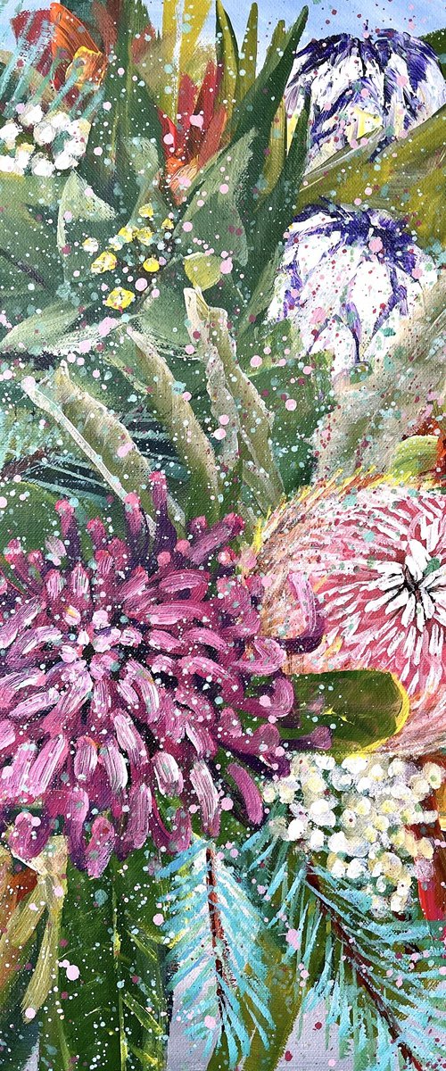 Love Forever –Protea, Waratah, Banksia and Leucadendron by HSIN LIN