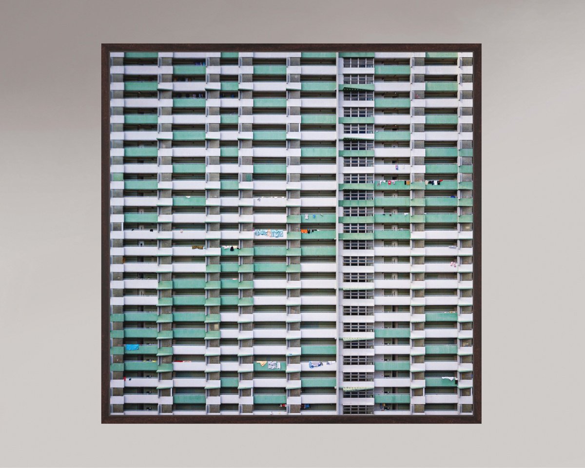 Abstract Cityscapes Photograph By Serge Horta, 8 X 8", Vertical Domino, Original Artwork