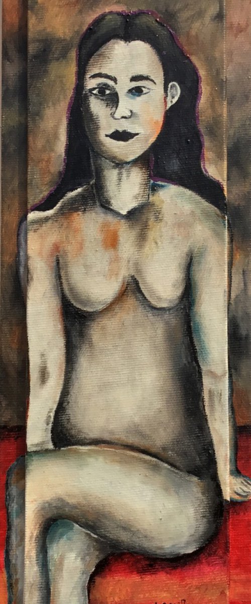 Sitting woman by Jg Wilson