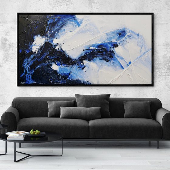 Sorrento Rapture 190cm x 100cm Textured Abstract Art