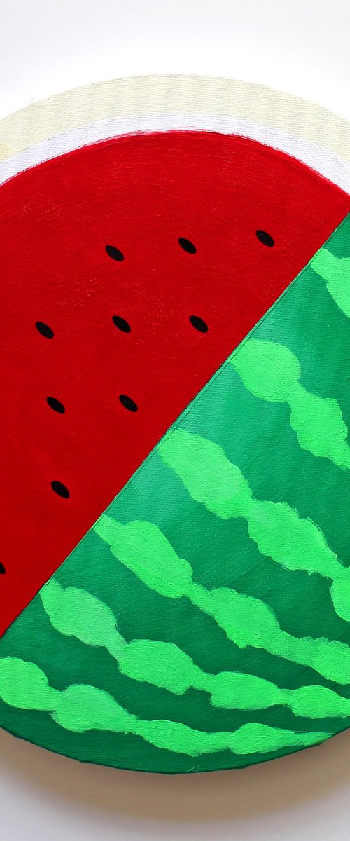 Watermelon Sliced by Ian Viggars