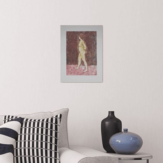 Standing female nude