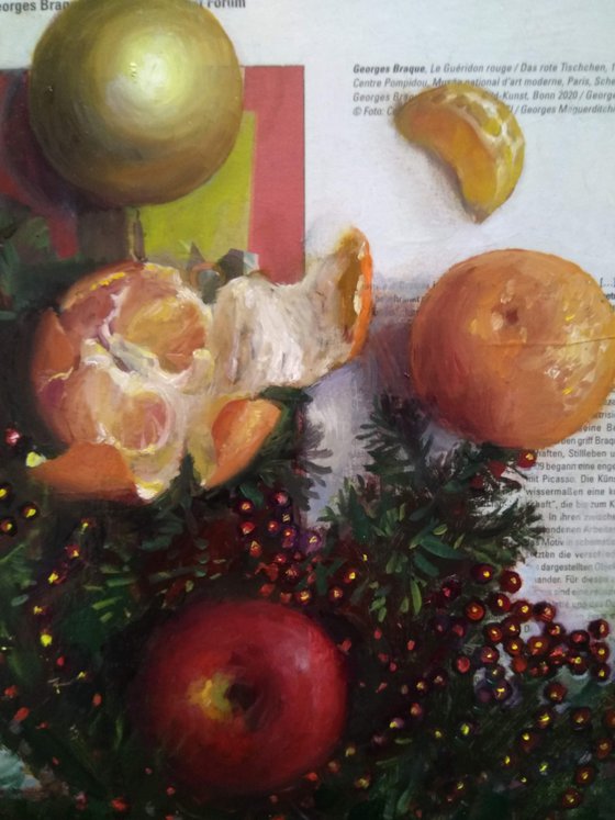 Christmas Still Life. Dance Of Forms