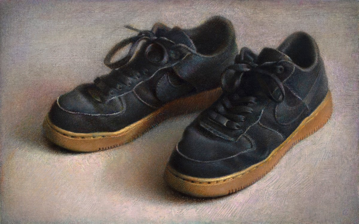 Impressionistic Still Life Oil Painting By Igor Sventitski, 31 X 20, Airforce, Original Artwork