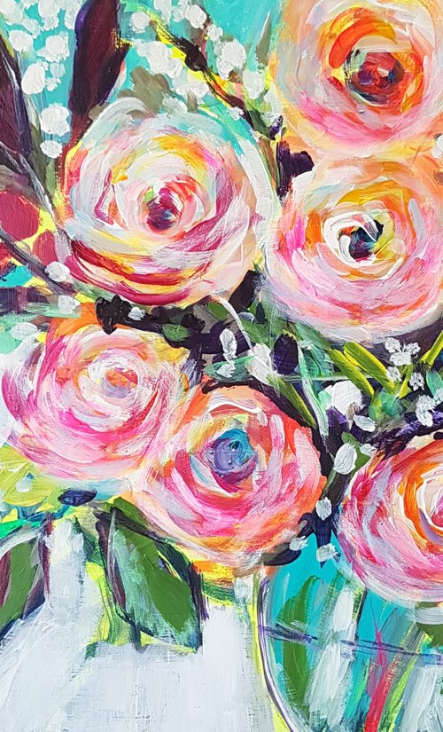 Roses in spring by Silvia Flores Vitiello
