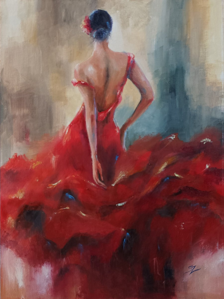 Flamenco Dancer 245 by Susana Zarate