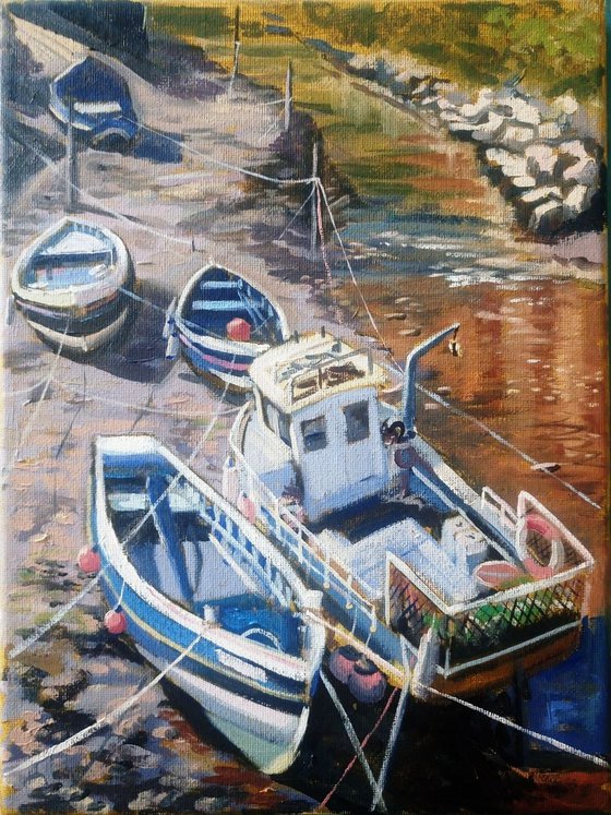 Staithes fishing boats