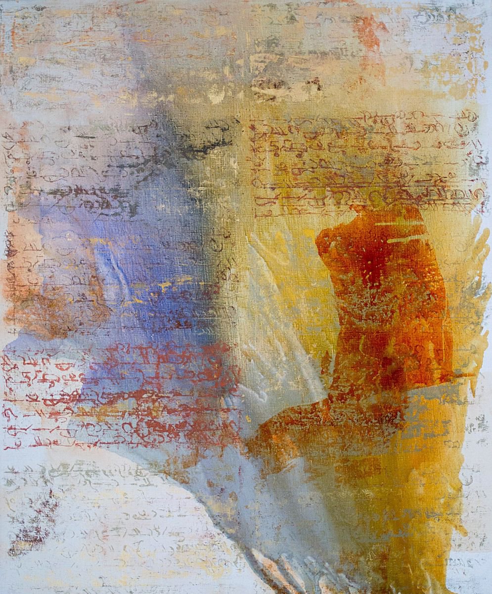 Organic Abstract Oil Painting By Florina Breazu, 48 X 59, The Tree Of Life, Original Artwork