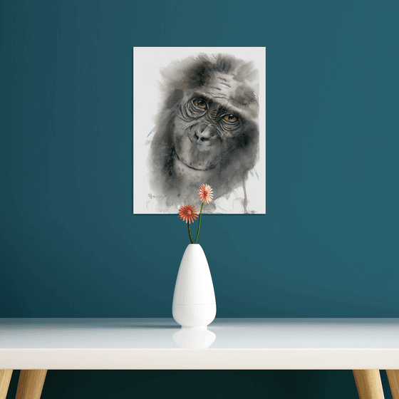 Monkey portrait