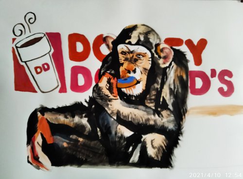 Monkey by Soso Kumsiashvili