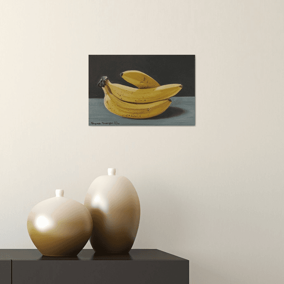 Bananas (20x30cm, oil on CANVAS)