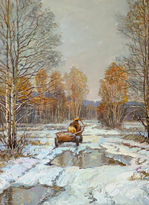 The First snow by Eduard Panov