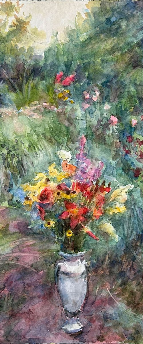 In the garden by Liudmyla Chemodanova