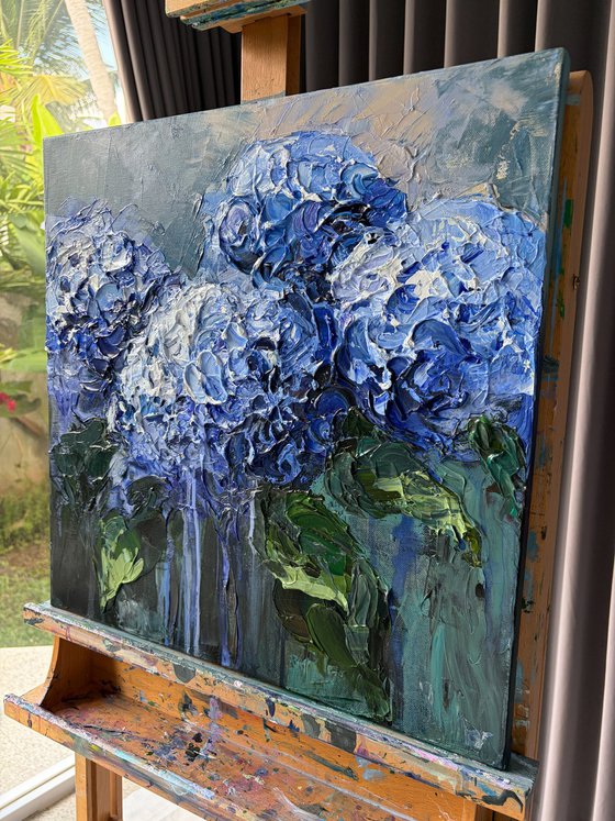Blue Hydrangea Bouquet — Floral