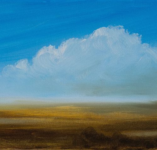 Landscape #2 - oil painting on canvas by Fabienne Monestier