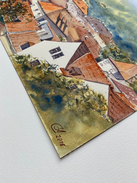 Prague roofs