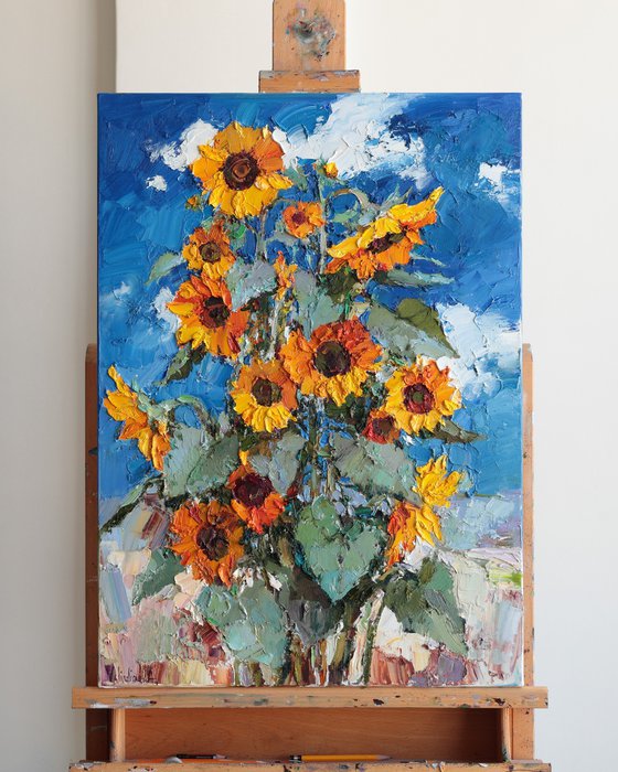 Blooming Sunflowers