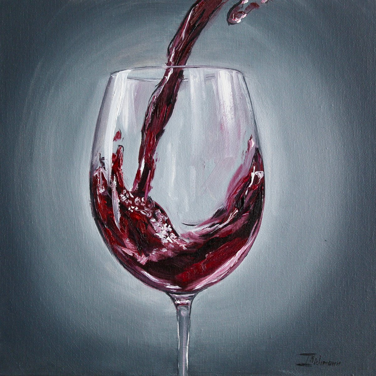 Expressive Oil Painting , A Moment To Myself By Liza Illichmann, 10 X 10, Artwork For Sale On Artfinder