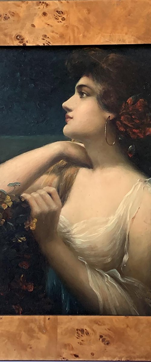 Romantic XIX th.  Portrait Style by GOUYETTE jean-michel