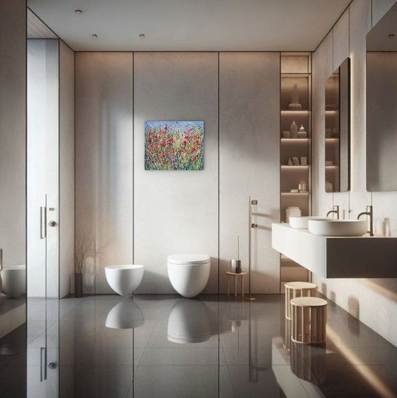 Pollocks Meadow Bloom Original Art