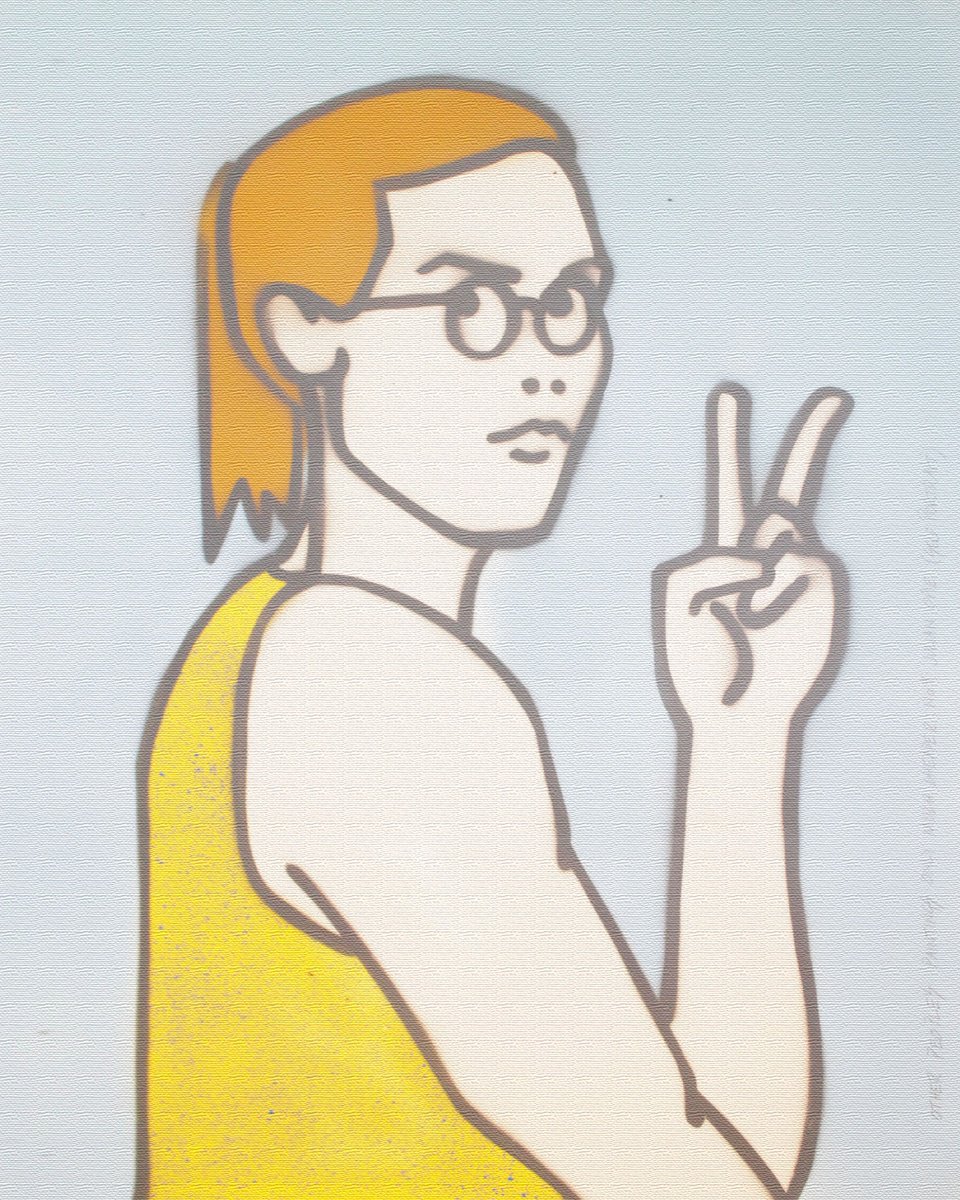 Cartoon Portrait Painting By Juan Sly, 23 X 30", Other No.9 Opie (Bc)., Original Artwork