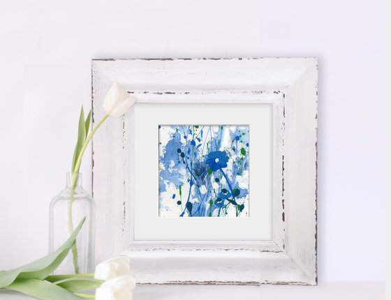 Dreaming In Blue Collection - Set of 6 - Floral art by Kathy Morton Stanion