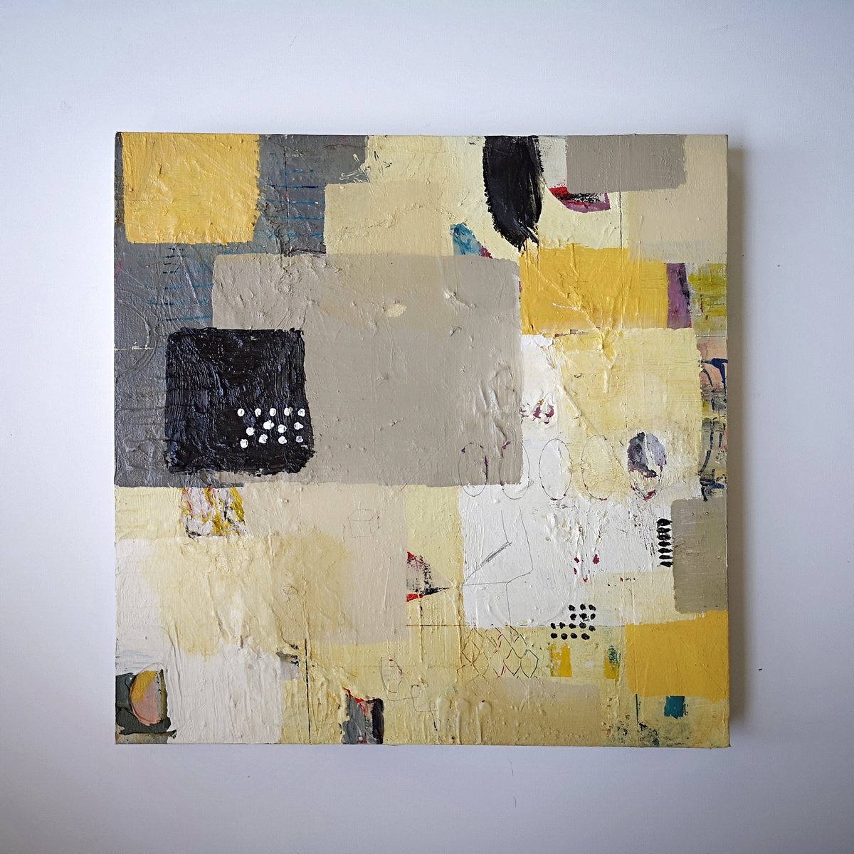 Abstract Painting By Jenny Furman, 16 X 16, The Road, Original Artwork