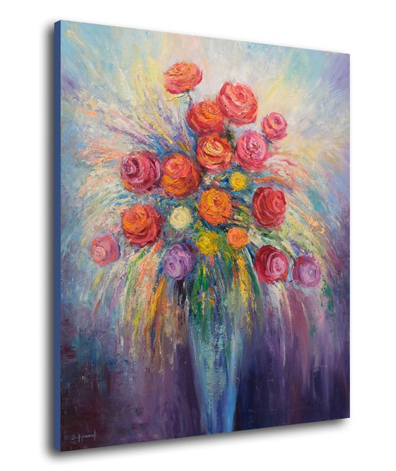 Vase of Roses