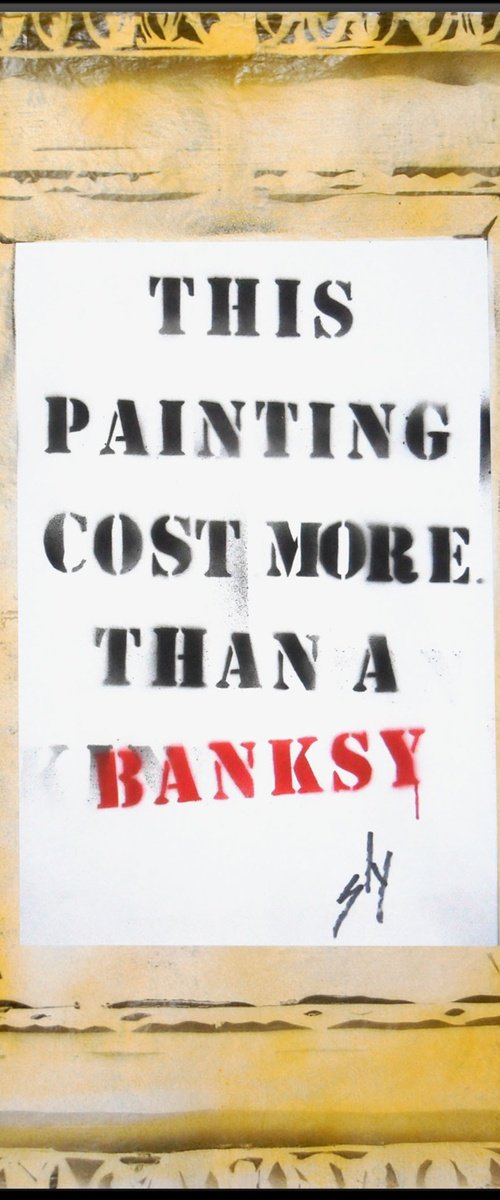 Costs more than a Banksy (on The Daily Telegraph). by Juan Sly