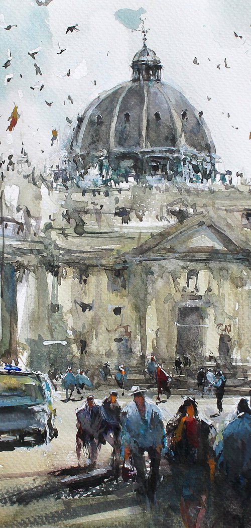 San Pietro's square by Maximilian Damico