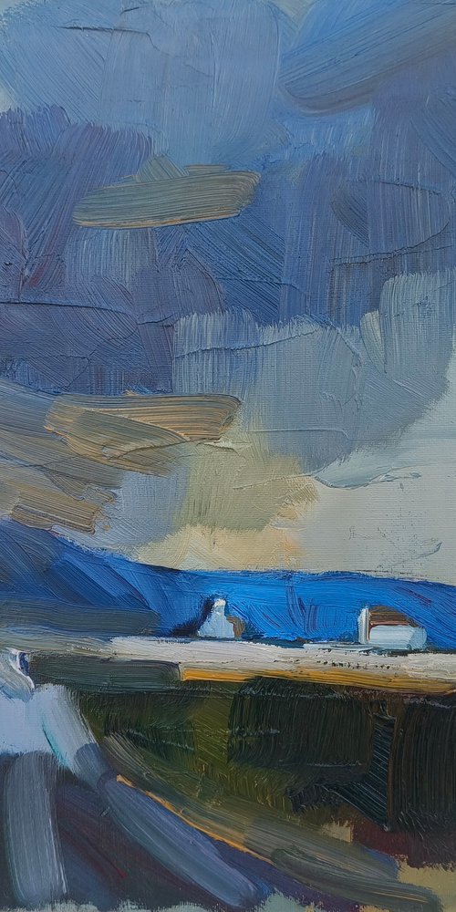 Evening landscape by mahonart75