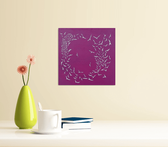 Soul Birds on Magenta - small, gorgeous