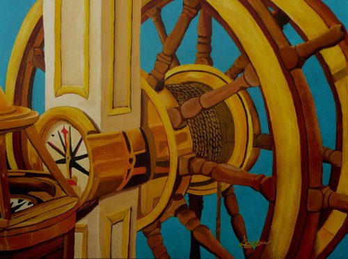 The Ship's Helm by Dunphy Fine Art