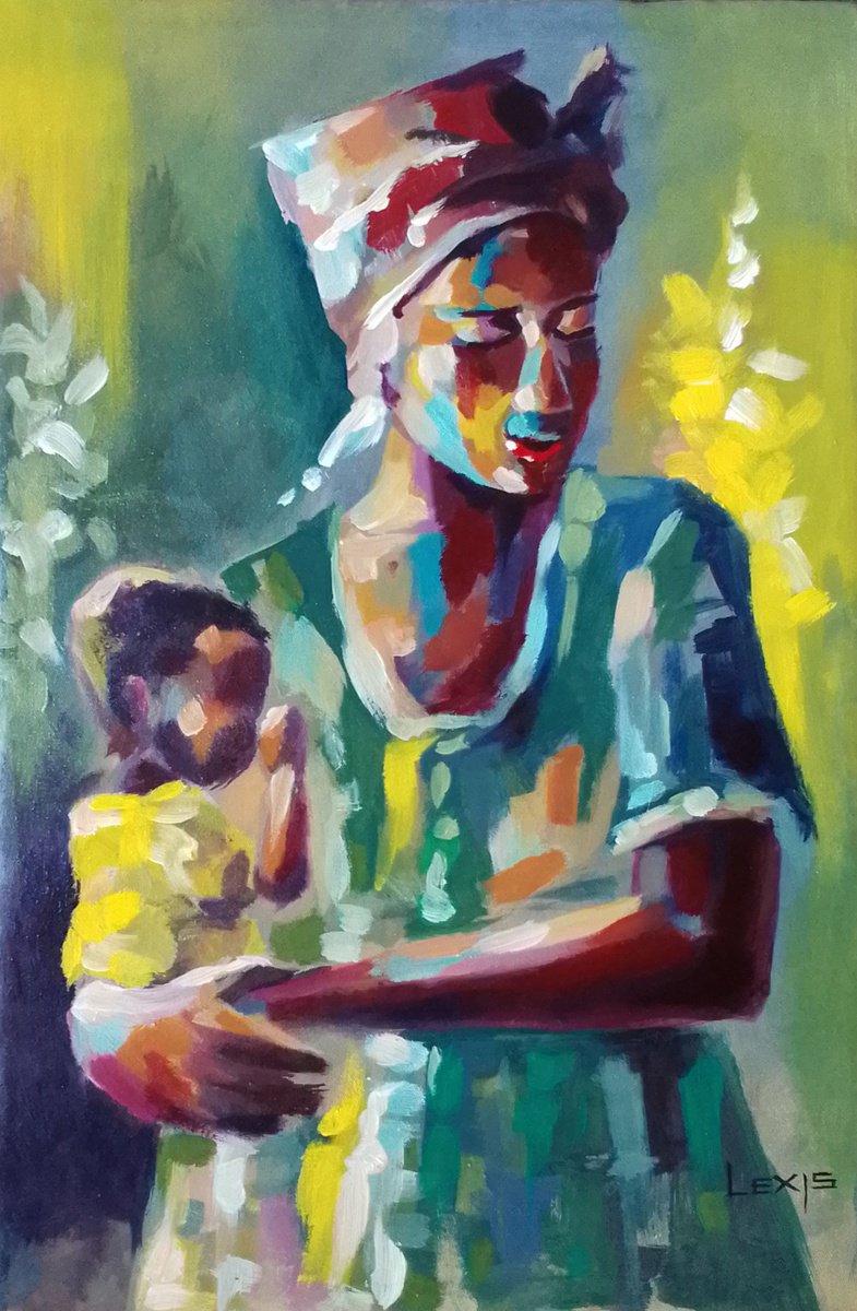 Emotional Bond By Alex Mensah, 13 X 20, Artwork For Sale On Artfinder