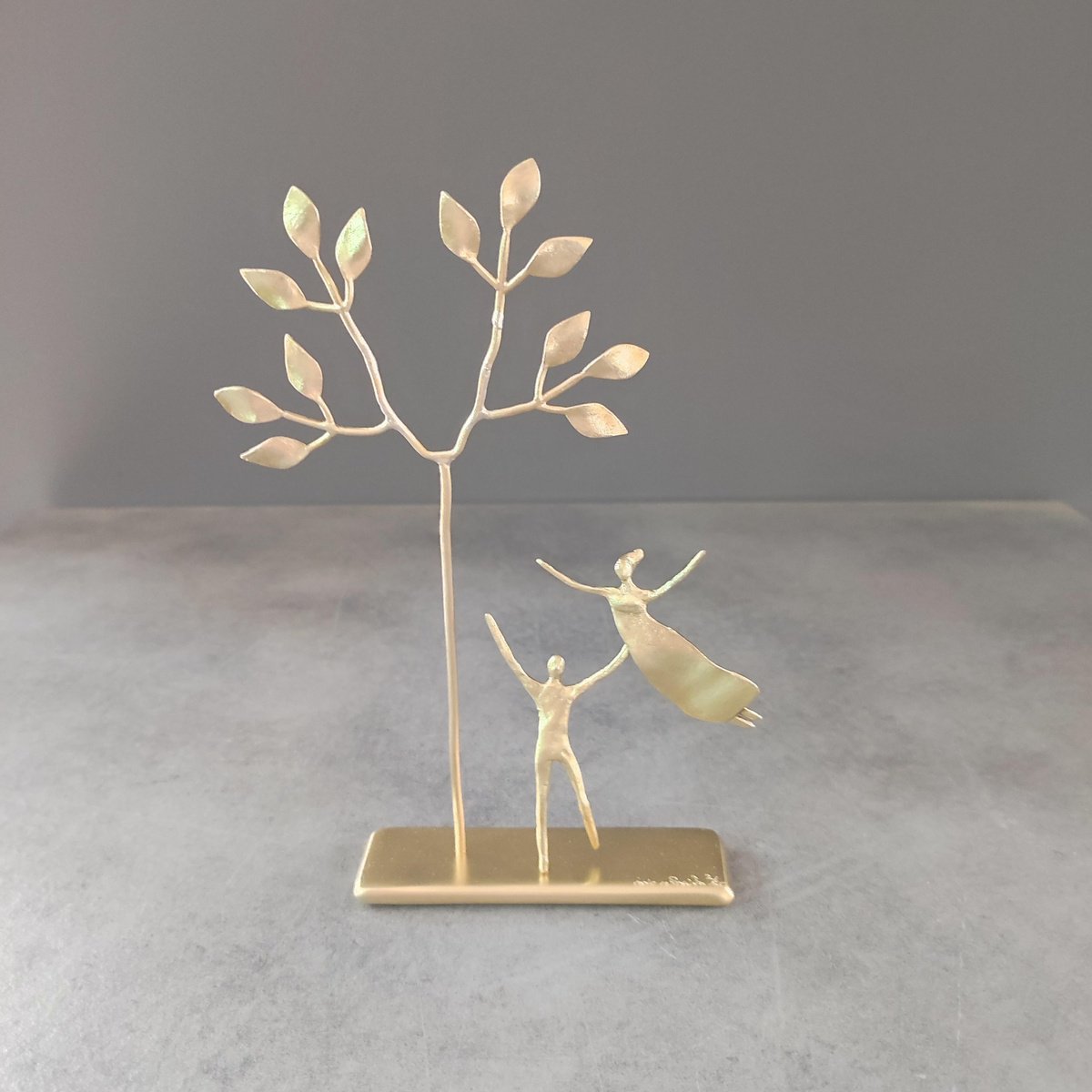 Impressionistic Portrait Bronze Sculpture By Anna Andreadi, 4 X 7, A Tale Of Two Hearts (Iii), Original Artwork