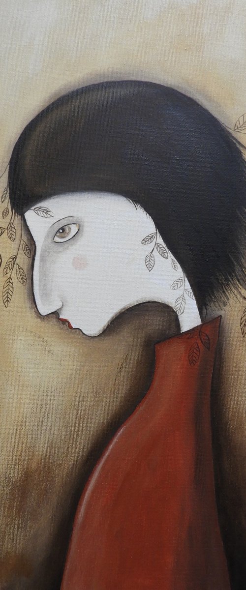 The girl in profile by Silvia Beneforti