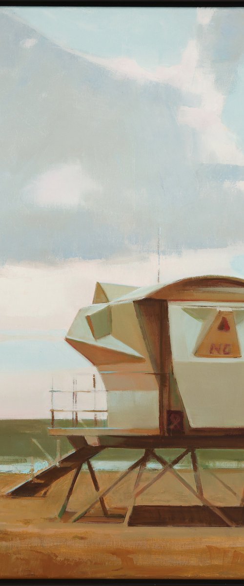 Early morning Lifeguard Tower by Bo Kravchenko