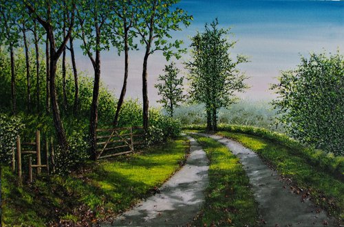 A Country Lane In Summer by Hazel Thomson