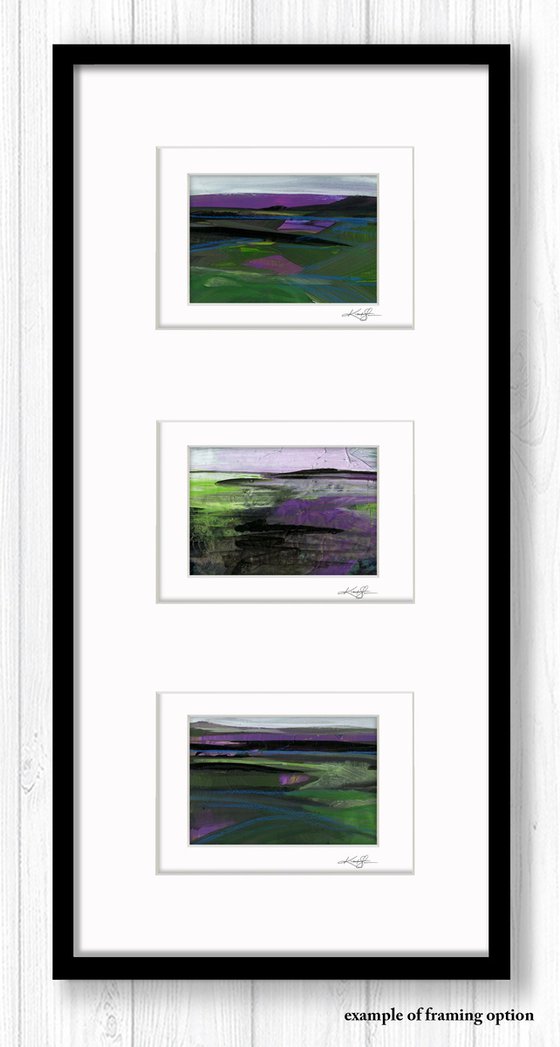 Journey Collection 3 - 3 Landscape Paintings by Kathy Morton Stanion